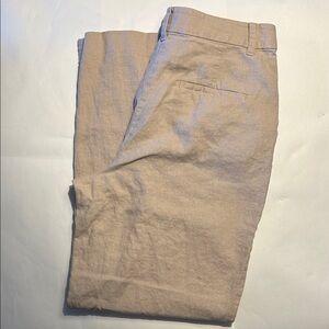 Ann Taylor Linen Blend Wide Leg Womens Trousers size 10